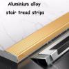XXYLC L-Shaped Aluminum Stair Edge Profile, Anti-Slip Corner Guard, 1 m (20 × 50 mm, Purple Gold) view 2