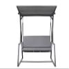 Setgarden Porch Swing Cushion Set, 7 cm Thick, Seat and Back Cushions, Removable Cover, Reversible, Garden Cushion Set (Light Gray, 150 x 60 x 50 cm) view 1