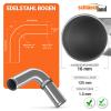 10-Pack 90° Stainless Steel Elbows, 16 mm OD, V2A 1.4301, Polished & Beaded view 2