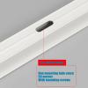 Aluminum Ceiling Track for Bay Windows and Balconies, Quiet Smooth-Gliding Rail, 3.30 m, Silver Finish view 4