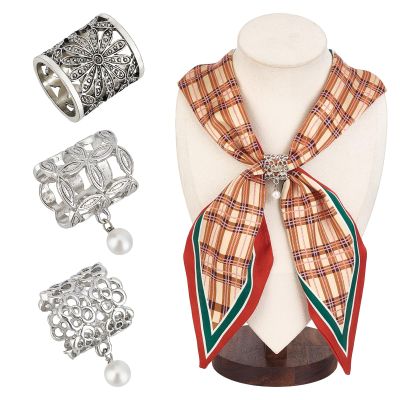NICENEEDED 3-Pack Western Bandana Scarf Rings