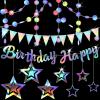 WJIAAA Happy Birthday Iridescent Banner Set view 1