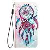 EuoDuo Flip Wallet Case Compatible with iPhone 15, PU Leather, Card Slots, Colorful Feather Pattern view 1