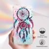 EuoDuo Flip Wallet Case Compatible with iPhone 15, PU Leather, Card Slots, Colorful Feather Pattern view 3