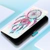 EuoDuo Flip Wallet Case Compatible with iPhone 15, PU Leather, Card Slots, Colorful Feather Pattern view 4