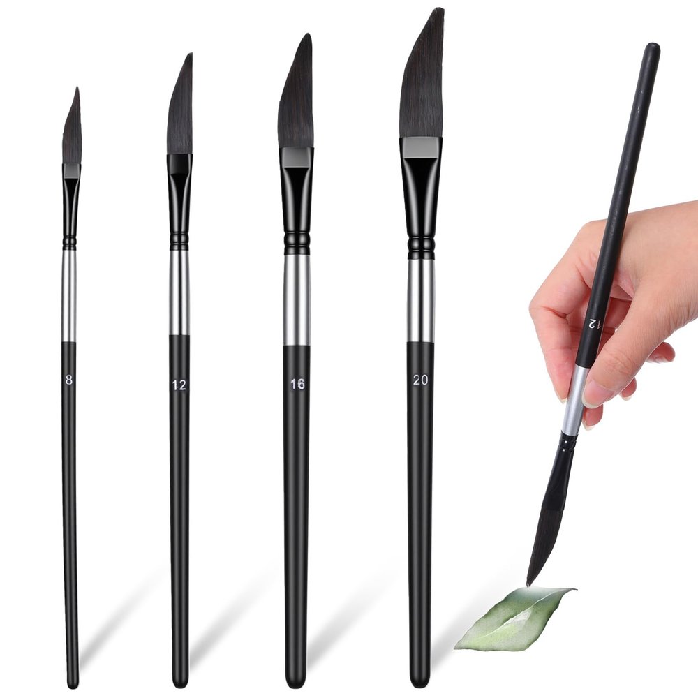 DOPENSPI 4-Piece Watercolor Brush Set