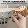 10-Clip Closet Organizer, Space-Saving 360° Rotating Hanger, Brown, 2-Pack view 3