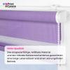 Print Cycero Packaging Double Roller Blind, No-Drill Clamp-Fix, 80 x 150 cm, Purple view 3