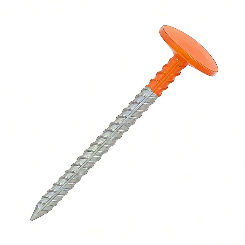 Property Boundary Markers, Durable Steel Survey Stakes with High-Visibility Orange Finish