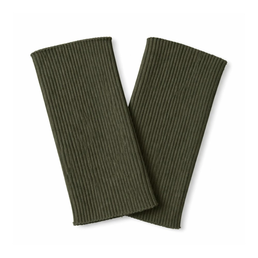 USIT, 2 Pack Sleeve Cuffs for Tailoring, 18x8 cm, Ideal for Repairing T-Shirts and Sweatshirts, Military Green