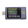 Besshepplo FNB58 USB Tester Voltmeter Ammeter for Fast-Charging Detection, Supports PD QC FCP AFC VOOC, 0.00001 V 0.00001 A, 120 W, Metal and Plastic, Blue view 1