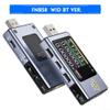 Besshepplo FNB58 USB Tester Voltmeter Ammeter for Fast-Charging Detection, Supports PD QC FCP AFC VOOC, 0.00001 V 0.00001 A, 120 W, Metal and Plastic, Blue view 2
