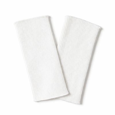 USIT 2-Piece Sleeve Cuffs for Tailoring, 18x8 cm, Ideal for Repairing T-Shirts and Sweatshirts, White
