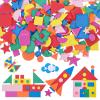 750 Self-Adhesive Foam Stickers - Geometric Shapes view 1