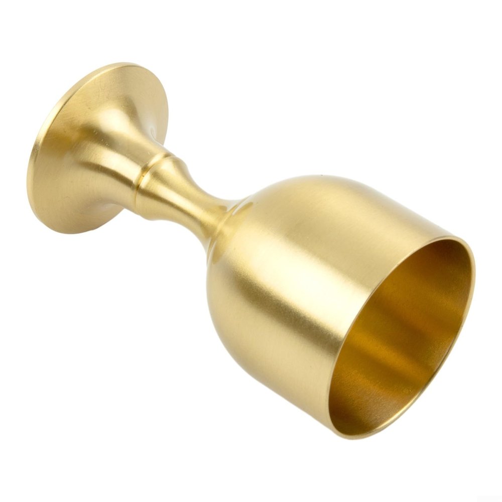 Vintage Brass Wine Glass