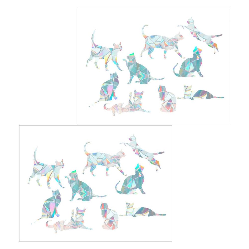 GARVALON 2-Pack Cat Window Stickers