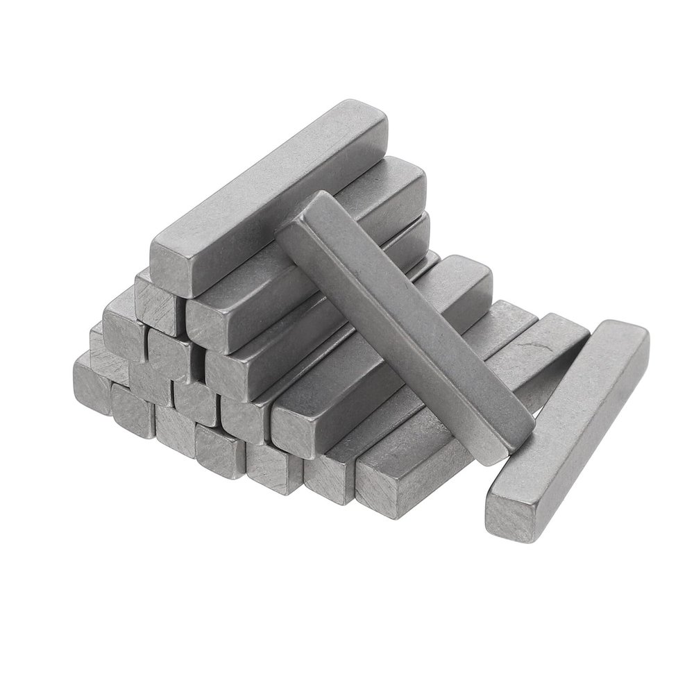 PAMINGONO 20-Piece Stainless Steel Parallel Keys, 5 x 5 x 30 mm, Rectangular Machine Keys