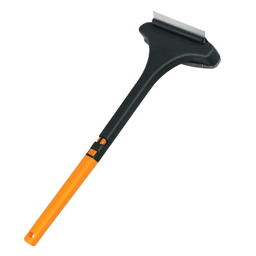 DAWCBVJQ PP 2-in-1 Window Screen Cleaning Brush with Rubber Squeegee