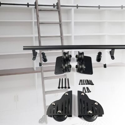 YGFBLSZ Sliding Library Ladder Hardware Kit, 300 cm Track