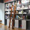 YGFBLSZ Hardware Kit for Extendable Rolling Ladders, Round-Rail Track with Floor Rollers view 4