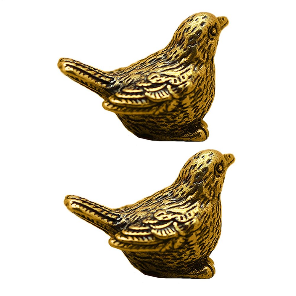 Brass Bird Statue Set - 2PCS