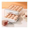 Egg Storage Box, Drawer-Style, Double-Layer Pull-Out, 32 Compartments view 2
