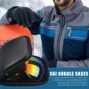 Shock-Resistant Ski Goggle Case, Compact Travel Holder for Children view 2