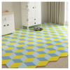 Generic 3-Color Interlocking Foam Floor Mats, 30-Tile Puzzle Play Mat, Diamond-Shaped Carpet for Kids and Home, Multifunctional Soft Flooring, Light Blue view 1