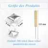 NISENTIA 500 Pcs Square Metal Studs Set view 2