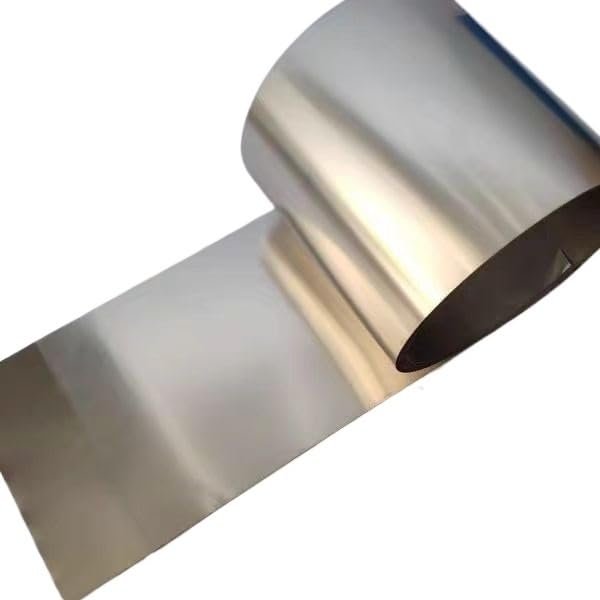 High-Purity Metal Foil Sheet, 99.9% Pure Metal Strip, 1 m Length, 95–300 mm Width, 0.005–0.4 mm Thickness (0.25 mm × 200 mm)