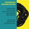 Black EPDM Foam Rubber Round Cord, 7 mm view 2