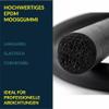 Black EPDM Foam Rubber Round Cord, 7 mm view 4