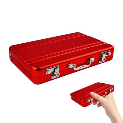 Mini Aluminum Money Case with Snap Closure