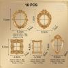 10 Pack Mini Picture Frames Gold view 4