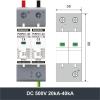 Surge Protection Device for Photovoltaic DC Systems, SPD 2P/3P, DC 1000V, 20kA–40kA, AC 275V/DC 500V view 2