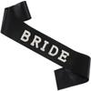 Bridal Satin Sash with Pearl Letters view 1