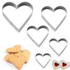 DYSWTUE 5-Piece Heart Cookie Cutter Set view 1