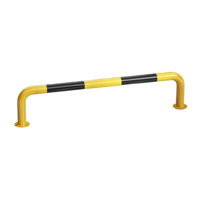 U-Shaped Parking Barrier Post, Bolt-Down, Yellow and Black, 500 kg Capacity