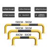 U-Shaped Parking Barrier Post, Bolt-Down, Yellow and Black, 500 kg Capacity view 3