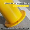 U-Shaped Parking Barrier Post, Bolt-Down, Yellow and Black, 500 kg Capacity view 4