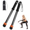 Abahub Weighted Ropeless Battle Rope, Portable Silent Cordless Battle Ropes, Space-Saving Home Gym Equipment with Storage Bag, 2-Piece Black Set B view 1