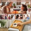 Wood Sofa Armrest Tray with Drink Holder view 4