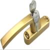 KRXSOBNV Aluminum Window and Door Handle with Key Lock, Gold, 57 mm Spindle view 1