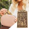 dowuiii Tai Sui Card | Traditional Brass Keychain with Relief Engraving - New Year Protection Card view 3