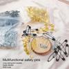LIXSAZSE 100 Safety Pins, Assorted, Small, Steel view 4