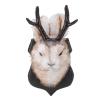 Fockety Jackalope Wall Mount, Resin Wall Hanging with Metal Hook, Animal Head Wall Art for Home, Office or Café view 1