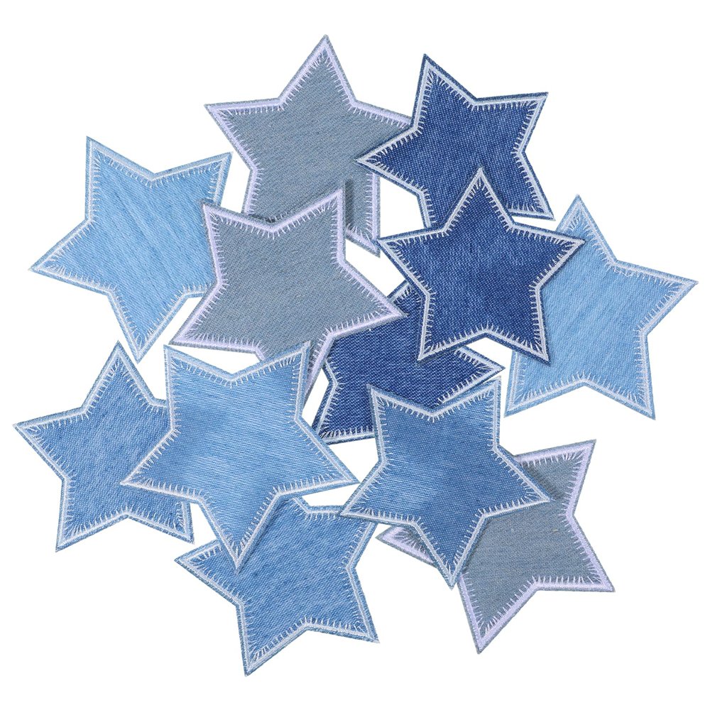 HJZHII 12 Pack Iron-On Star Patches