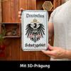 Retro Metal Sign “German Protected Area,” Embossed Germany Decor, 20 x 30 cm view 2