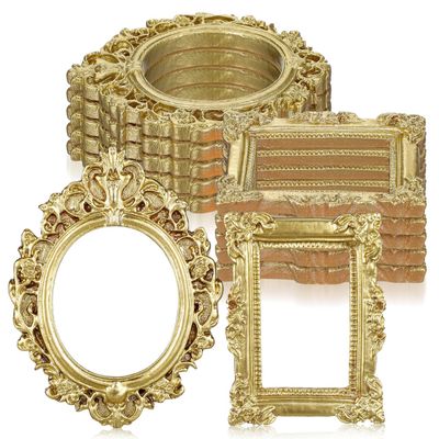 ARTIBETTER 12 Mini Picture Frames in Gold