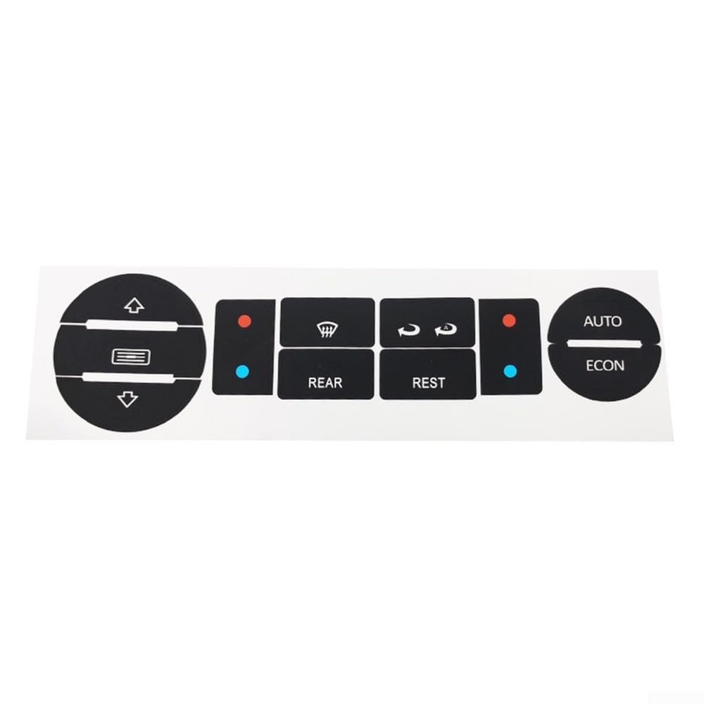 Vinyl Climate Control Button Overlay Sticker for T5/T6